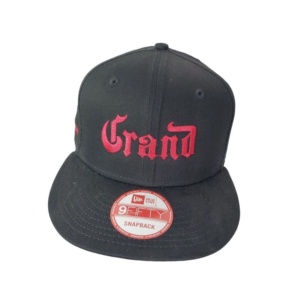 New Era 9Fifty Snapback Grand Men's Black‎ Red Baseball Cap OS